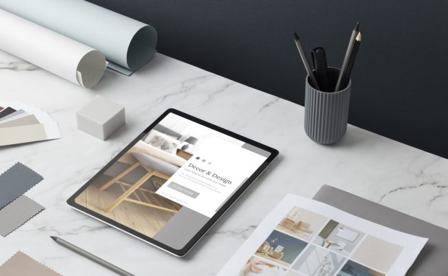 desk-flat-lay-with-tablet